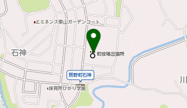 熊野町役場西出張所の地図画像