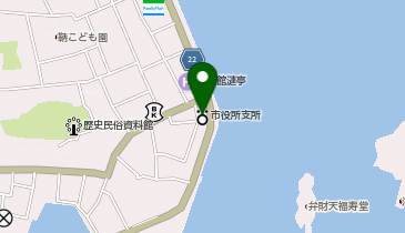 福山市役所鞆支所の地図画像