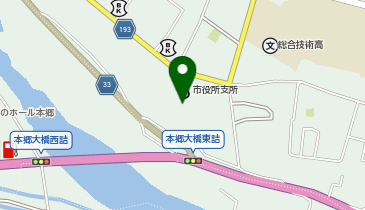 三原市役所本郷支所の地図画像