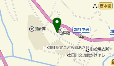 山県警察署の地図画像