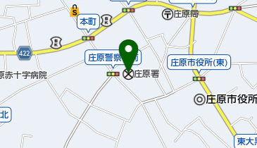 庄原警察署の地図画像