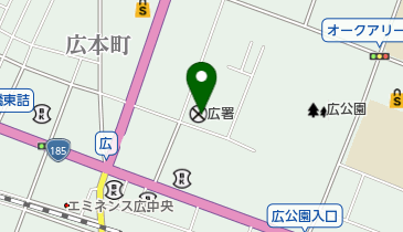 広警察署の地図画像