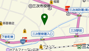 三次警察署の地図画像