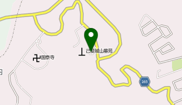 己斐城山メモリアルヒルズの地図画像