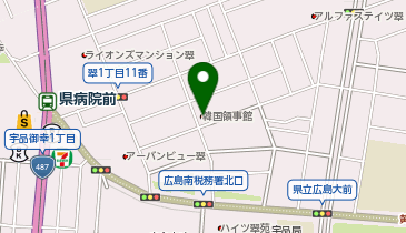 在広島大韓民国総領事館の地図画像