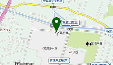 三原市消防本部の地図画像