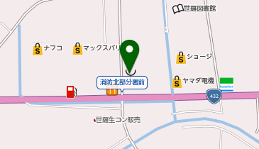 世羅消防署の地図画像