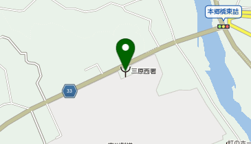 三原西消防署の地図画像