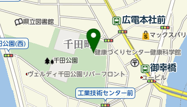 広島市健康づくりセンター健康科学館の地図画像