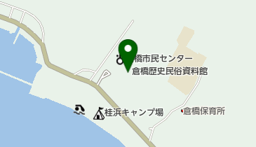 倉橋歴史民俗資料館の地図画像