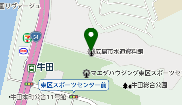 広島市水道資料館の地図画像
