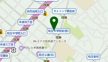 報恩舎ファミリーホール呉中央の地図画像