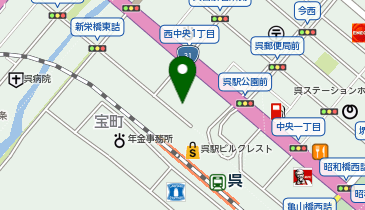 JAひろしま呉支店の地図画像