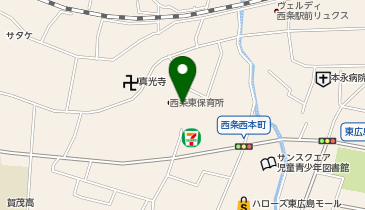 西条東保育所の地図画像