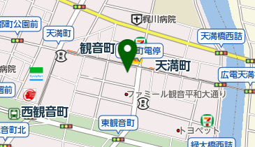 ユアーズ天満店の地図画像
