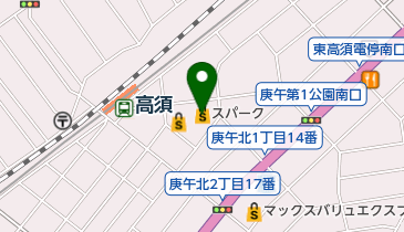 スパークニュー庚午店の地図画像