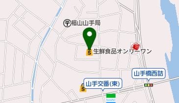 生鮮食品オンリーワン山手店の地図画像