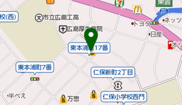 ホームセンタージュンテンドー仁保店の地図画像