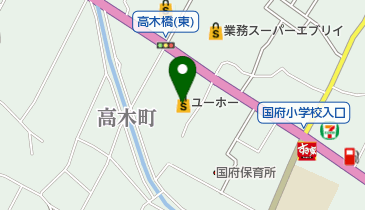 ホームセンターユーホー高木店の地図画像