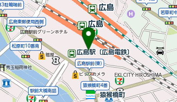 ココカラファイン広島駅南口店の地図画像