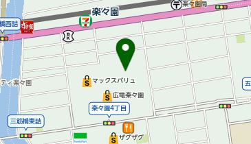 イオンタウン楽々園の地図画像