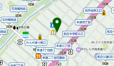 ハニーズ呉ポポロ店の地図画像