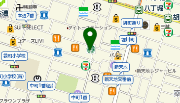 靴下屋広島本通り店の地図画像