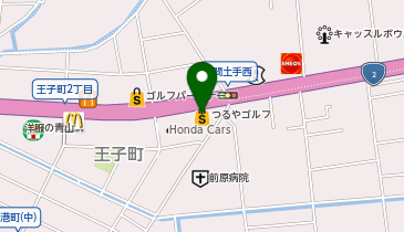 つるやゴルフ福山店の地図画像