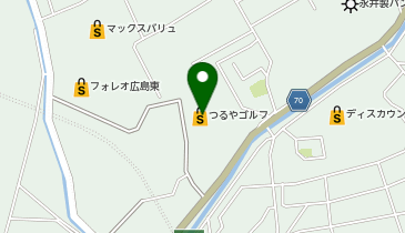 つるやゴルフフォレオ広島東店の地図画像