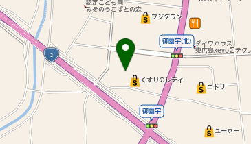 ゴルフ5フジグラン東広島店の地図画像