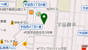 ニトリ広島宇品店の地図画像