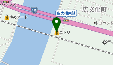 ニトリ呉店の地図画像