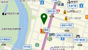 ブックオフSUPER BAZAAR広島大手町店の地図画像