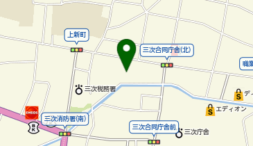 ダイソー三次店の地図画像