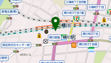 auショップ横川の地図画像