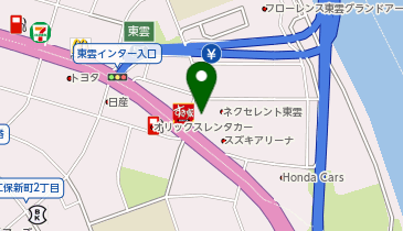 トヨタカローラ広島東店の地図画像