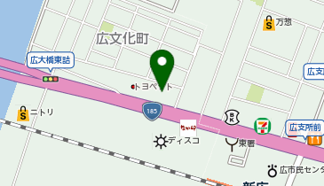 トヨタカローラ広島広大橋店の地図画像