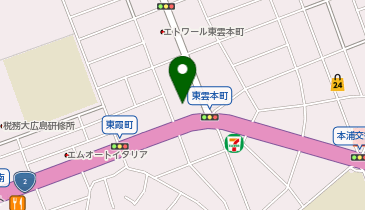 レクサス広島東の地図画像