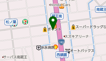 福山三菱自動車販売南蔵王店の地図画像