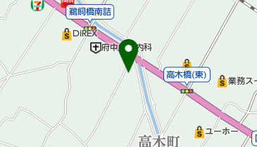 福山三菱自動車販売府中店の地図画像