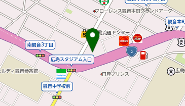 ランボルギーニ広島の地図画像