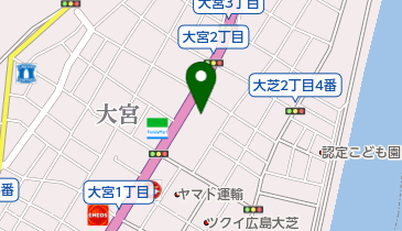 PEUGEOT広島の地図画像