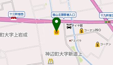 天丼てんやフジグラン神辺店の地図画像