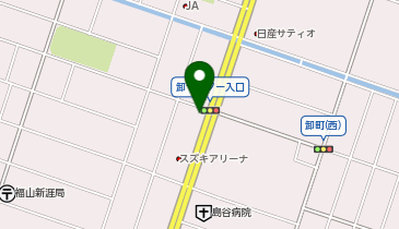 からやま福山新涯店の地図画像