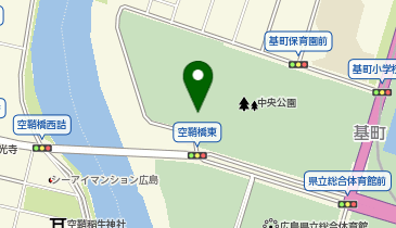 エディオンピースウイング広島の地図画像