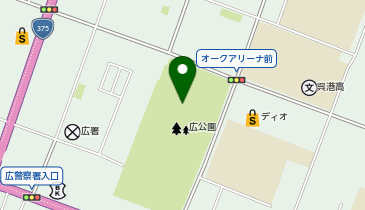 シシンヨーオークアリーナの地図画像