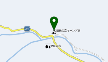 ひろしま県民の森キャンプ場の地図画像