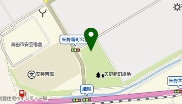 矢野新町公園の地図画像