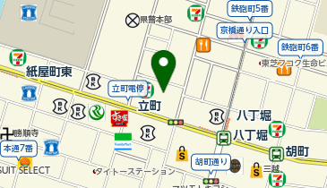 アピナ広島八丁堀西店の地図画像