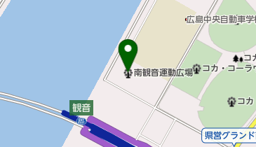 南観音運動広場の地図画像